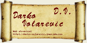Darko Volarević vizit kartica